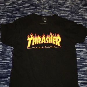 Thrasher flame logo tee